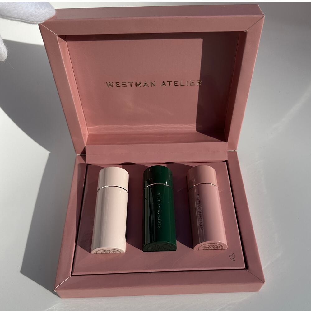 Westman Atelier Lip Suede Matte Lipstick Trio Dash Je Rêve Fluffy Ltd Ed BNIB